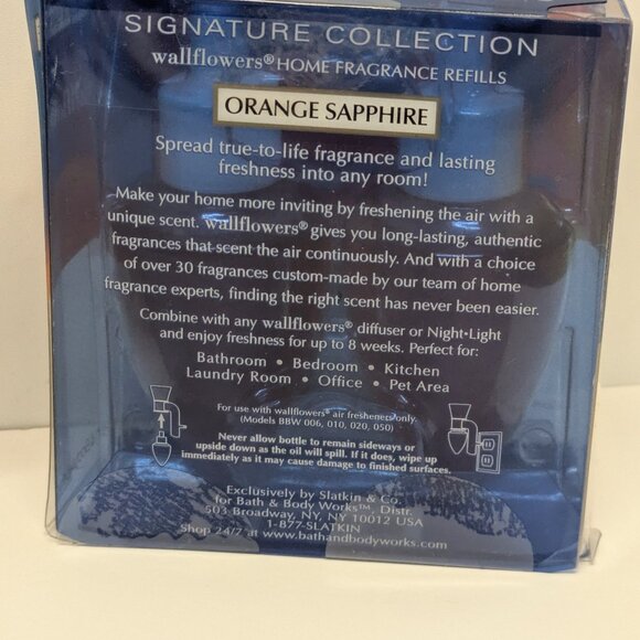 Bath & Body Works Rhinestone Wallflower Scent Diffuser & Orange Sapphire Bulbs - Picture 3 of 6